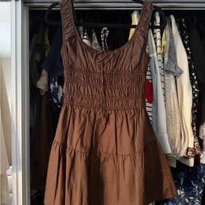 NWT Nia Brown Sleeveless Dress